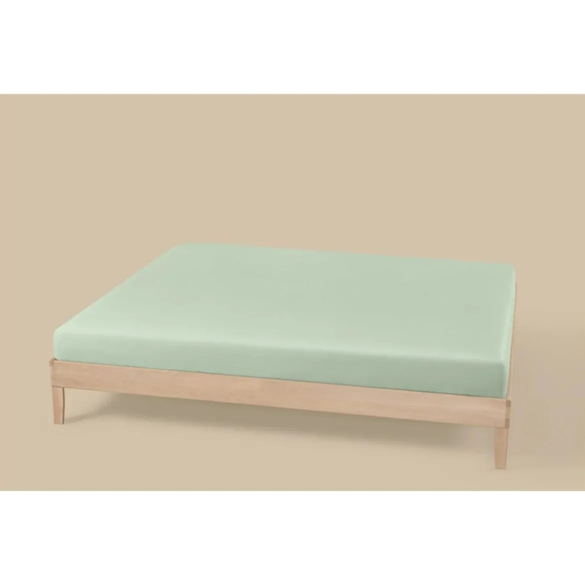 LIVARNO® Jersey-Spannbettlaken-Set, 2 Stück, 180-200 x 200 cm (Grün) - B-Ware neuwertig