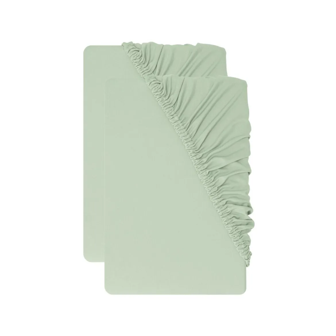 LIVARNO® Jersey-Spannbettlaken-Set, 2 Stück, 180-200 x 200 cm (Grün) - B-Ware neuwertig