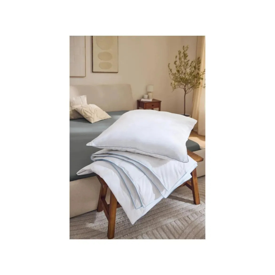 LIVARNO® 3-Kammer-Kopfkissen, 80 x 80 cm - B-Ware neuwertig