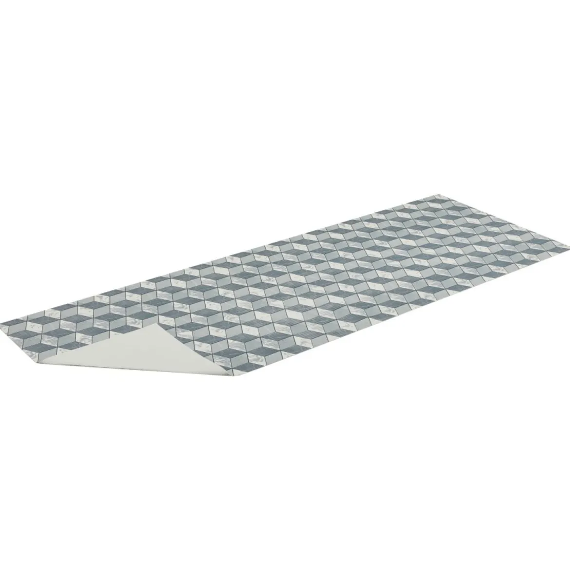 LIVARNO Küchenläufer, 65 x 180 cm, Marmorwürfel - B-Ware sehr gut