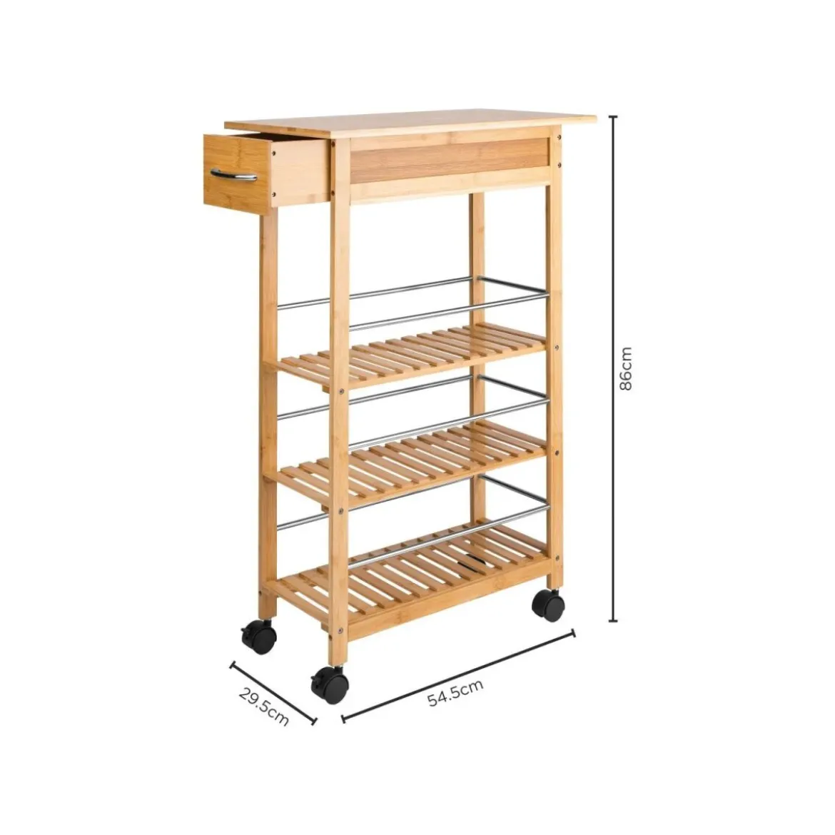 LIVARNO® Küchen-Nischenwagen »Bambus« - B-Ware neuwertig