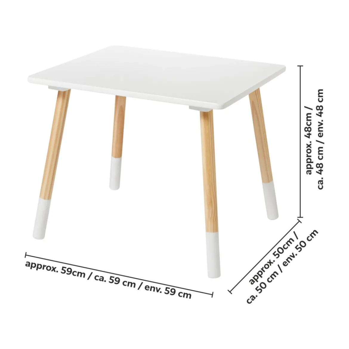 LIVARNO® Kinder-Sitzgruppe, 3-teilig, weiß - B-Ware