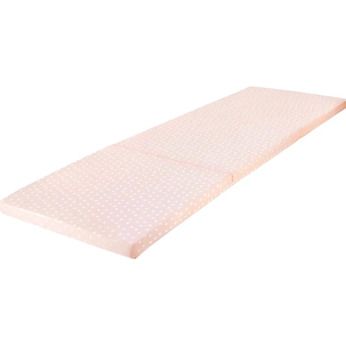 LIVARNO® Klappmatratze für Kinder, 168 x 60 x 5 cm, Herzen rosa - B-Ware neuwertig