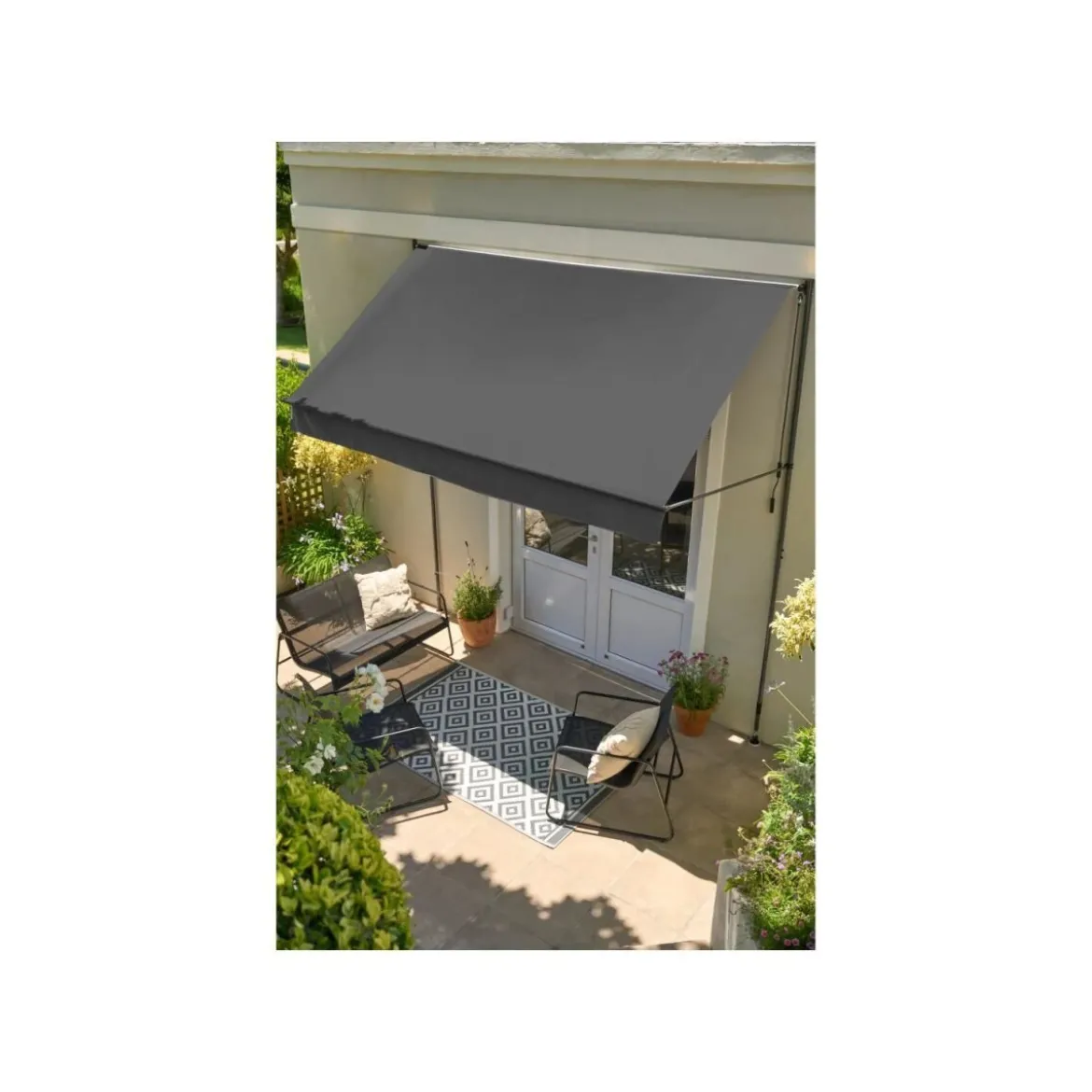 LIVARNO® Klemmmarkise 300 x 150, anthrazit - B-Ware