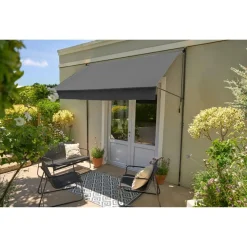 LIVARNO® Klemmmarkise 300 x 150, anthrazit - B-Ware