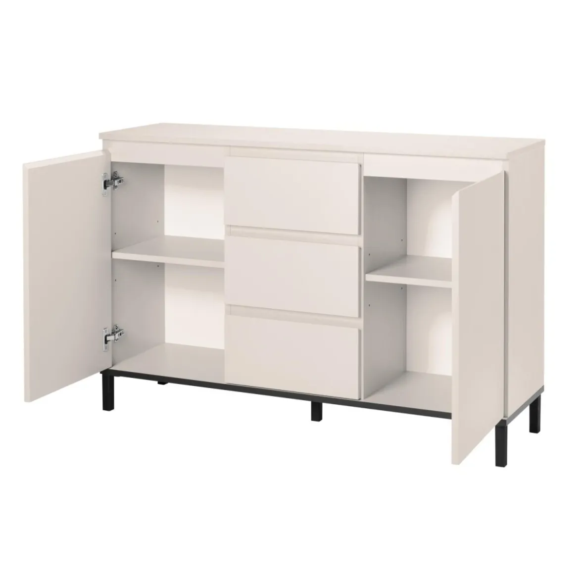 LIVARNO® Kommode mit 2 Türen und 3 Schubladen, Kaschmirgrau - B-Ware sehr gut