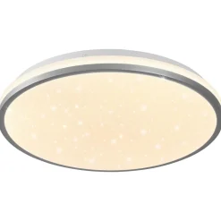 LIVARNO® LED-Deckenleuchte, mit Farbtonsteuerung, Ø 33, chrom - B-Ware neuwertig