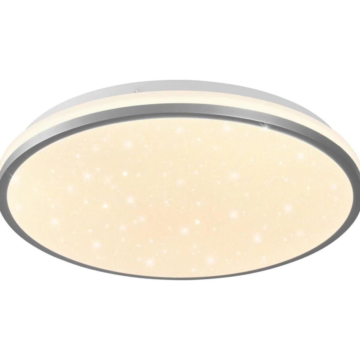LIVARNO® LED-Deckenleuchte, mit Farbtonsteuerung, Ø 33, chrom - B-Ware neuwertig