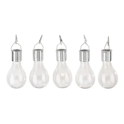 LIVARNO® LED-Solar-Glühbirnen, 5 Stück (Transparent) - B-Ware neuwertig