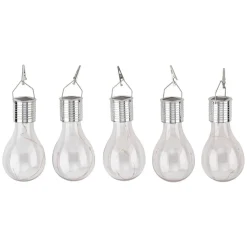 LIVARNO® LED-Solar-Glühbirnen, 5 Stück (Transparent) - B-Ware neuwertig