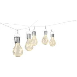 LIVARNO® LED-Solar-Glühbirnen, 5 Stück (Transparent) - B-Ware neuwertig