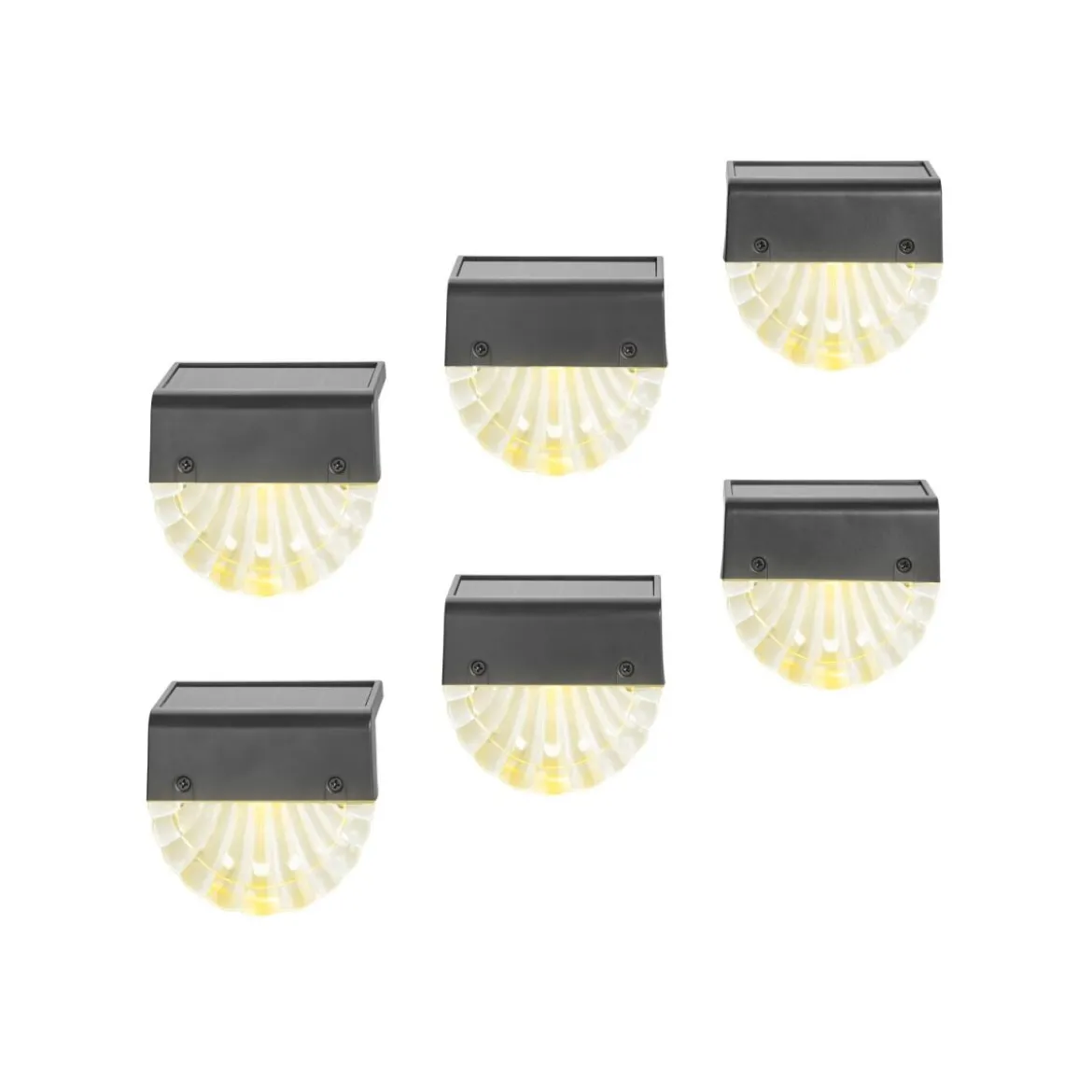 LIVARNO® LED-Solarleuchten, 6 Stück (Rund) - B-Ware neuwertig