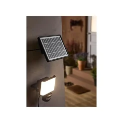 LIVARNO® LED-Solarstrahler mit Bewegungsmelder (Schwarz) - B-Ware neuwertig