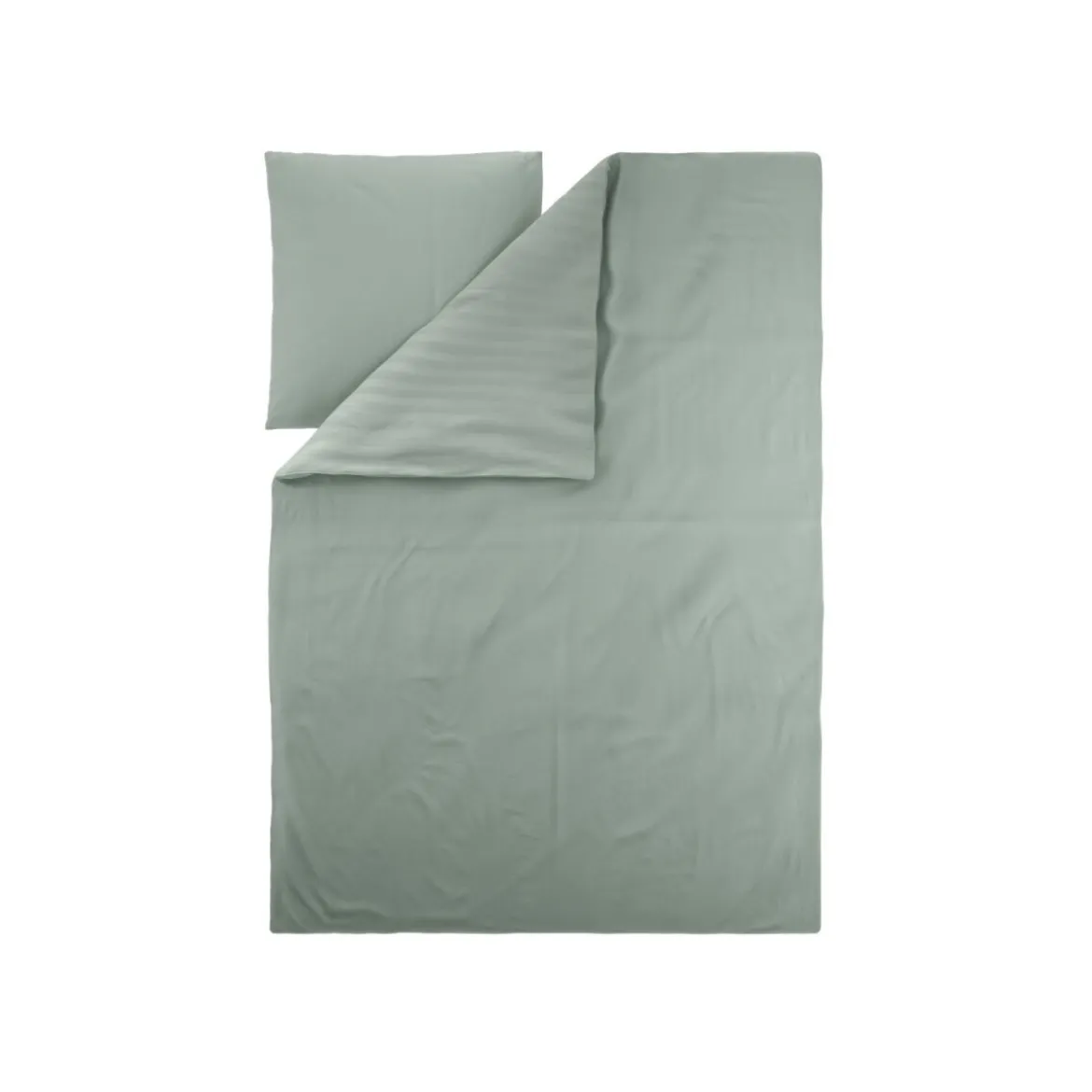 LIVARNO® Luxus-Satin-Bettwäsche, 155 x 220 cm, grün - B-Ware neuwertig