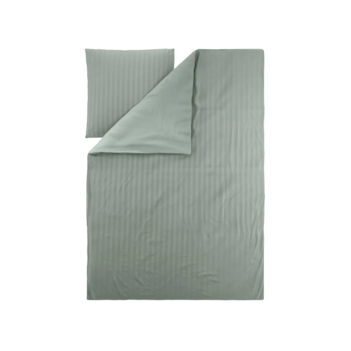 LIVARNO® Luxus-Satin-Bettwäsche, 155 x 220 cm, grün - B-Ware neuwertig