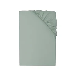 LIVARNO® Luxus-Satin Spannbettlaken, 90-100 x 200 cm , grün - B-Ware neuwertig