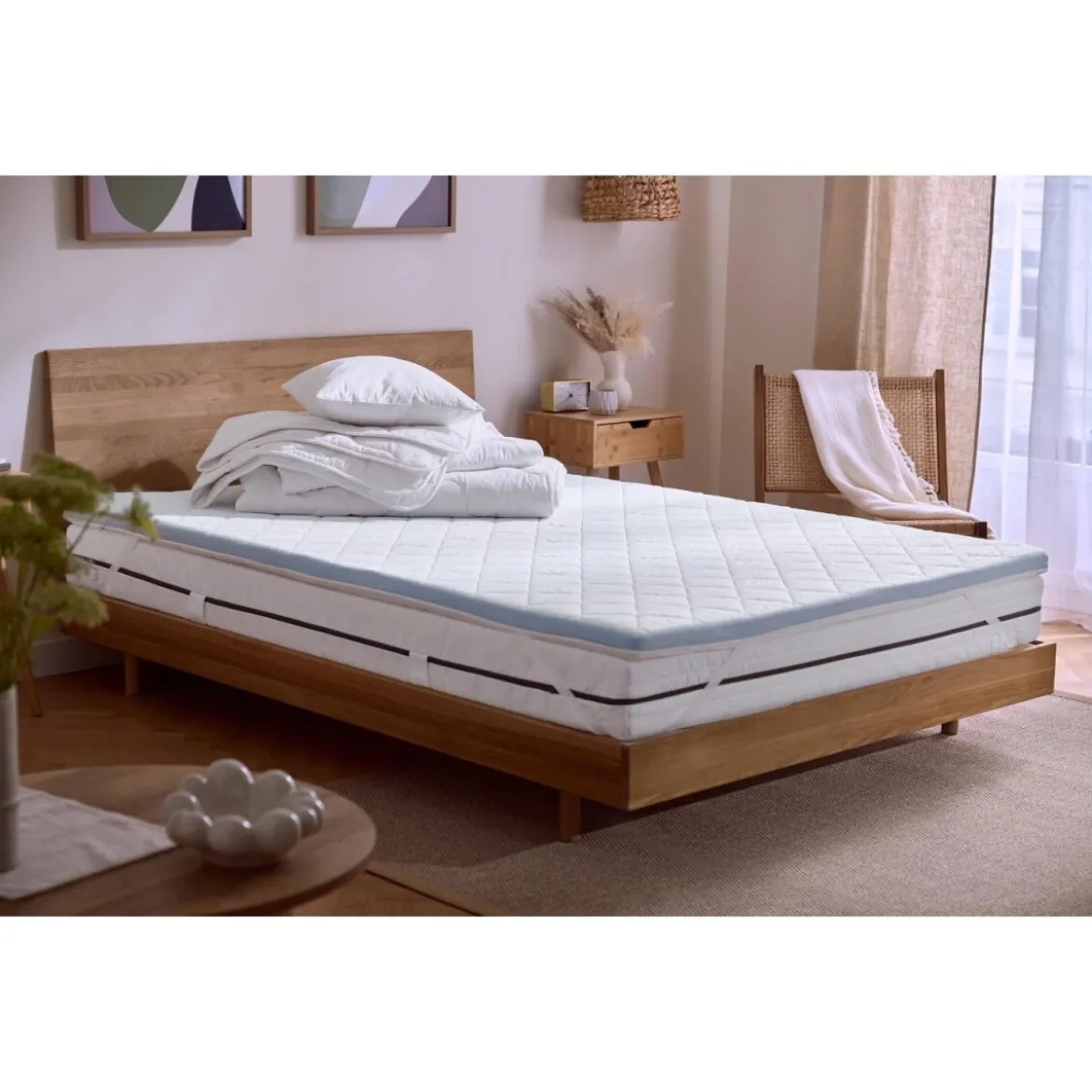 LIVARNO® Matratzentopper Freeze, 90 x 200 cm, weiß - B-Ware neuwertig