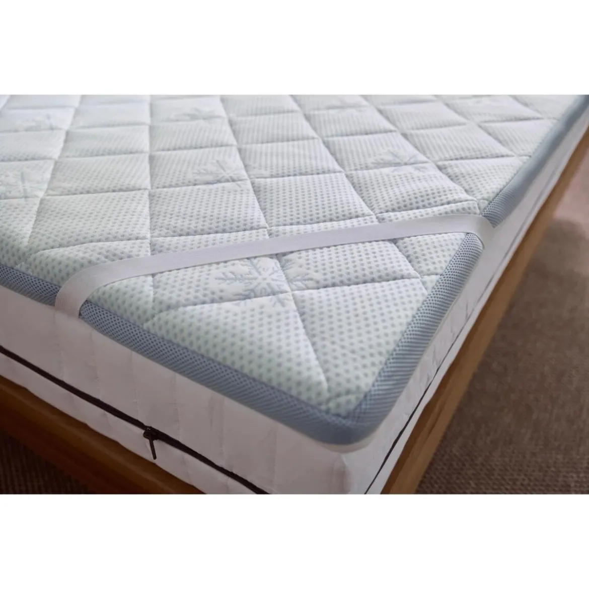 LIVARNO® Matratzentopper Freeze, 90 x 200 cm, weiß - B-Ware neuwertig
