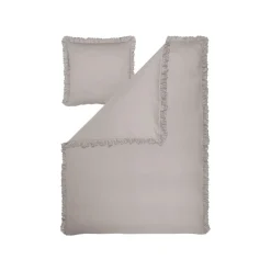 LIVARNO® Mikrofaser-Satin-Bettwäsche, 135 x 200 cm, grau - B-Ware neuwertig
