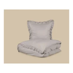 LIVARNO® Mikrofaser-Satin-Bettwäsche, 135 x 200 cm, grau - B-Ware neuwertig