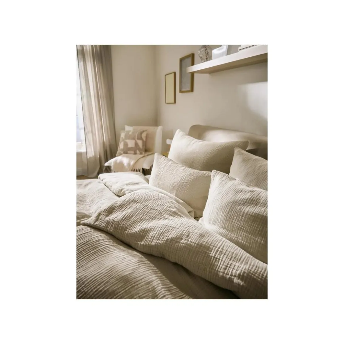 LIVARNO® Musselin-Bettwäsche, 135 x 200 cm - B-Ware