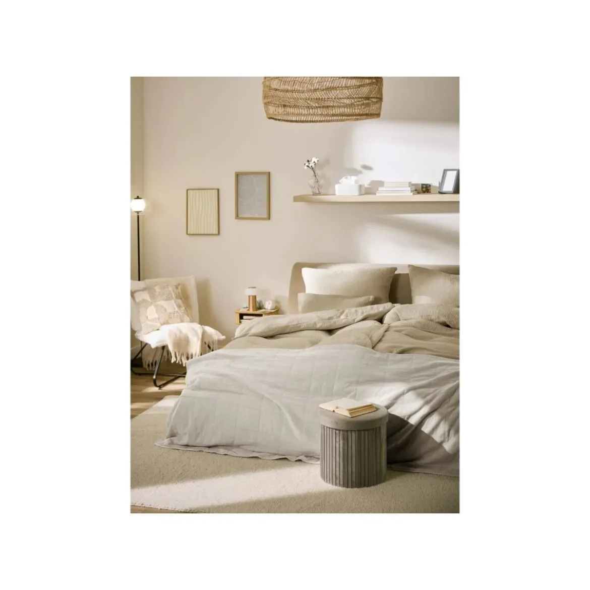 LIVARNO® Musselin-Bettwäsche, 135 x 200 cm - B-Ware