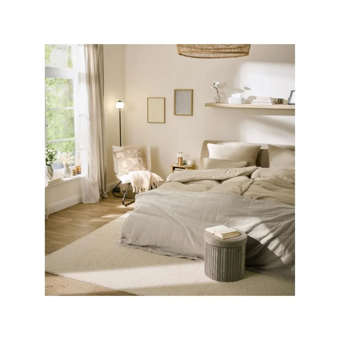 LIVARNO® Musselin-Bettwäsche, 135 x 200 cm - B-Ware