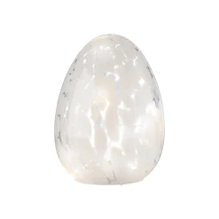 LIVARNO® Osterdekoration Glas Hase / Osterei LED (Ei/weiß) - B-Ware neuwertig