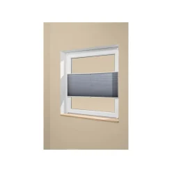 LIVARNO® Plissee Rollo, für Fenster, Montage ohne Bohren, 100 x 130 cm - B-Ware