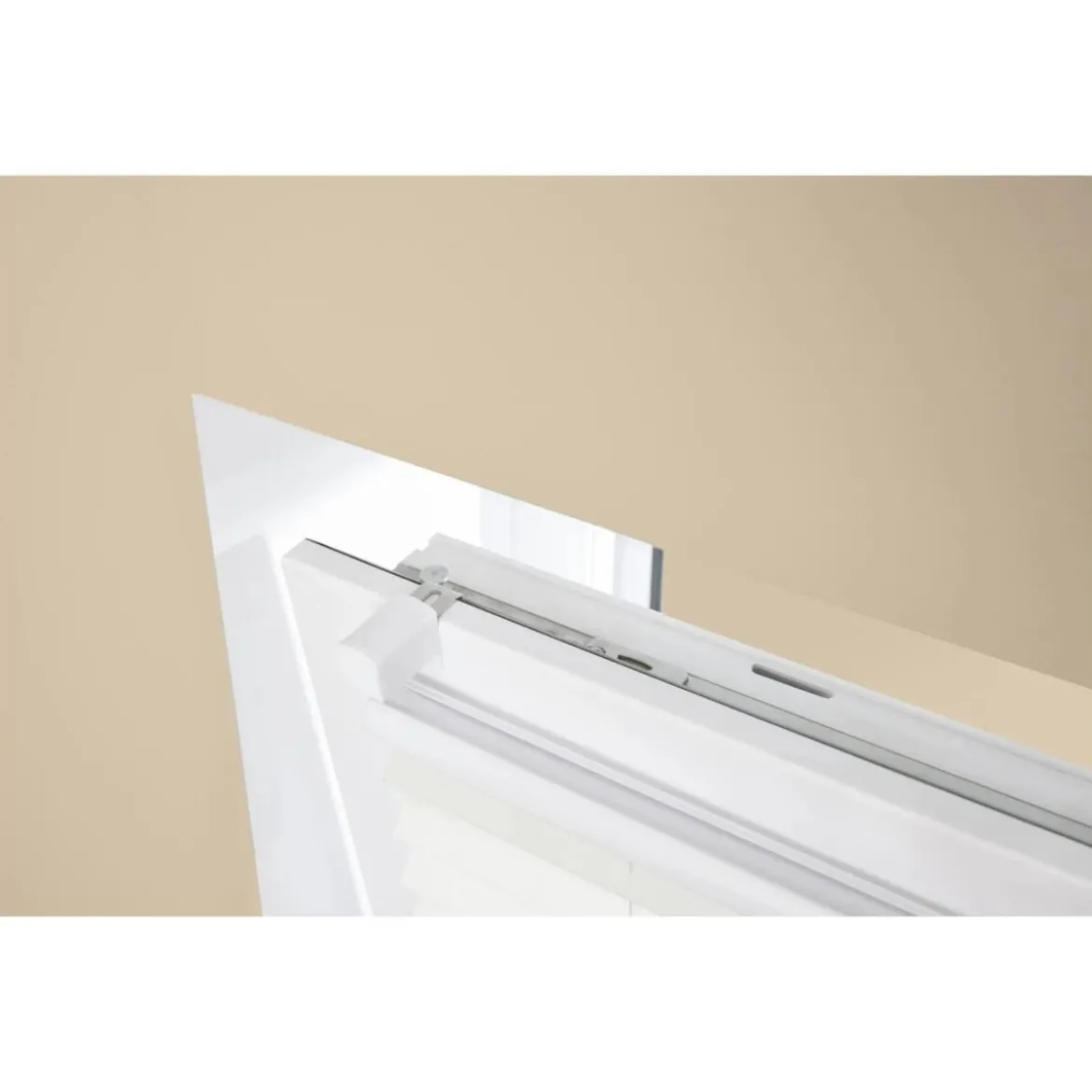 LIVARNO® Plissee Rollo, für Fenster, Montage ohne Bohren, 100 x 130 cm - B-Ware