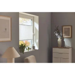 LIVARNO® Plissee-Rollo, für Fenster, Montage ohne Bohren, 70 x 130 cm, weiß - B-Ware sehr gut