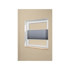 LIVARNO® Plissee Rollo für Fenster, 60 x 130 cm, Montage ohne Bohren - B-Ware