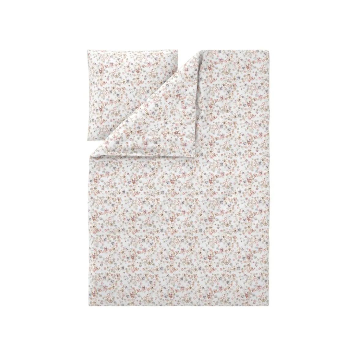 LIVARNO® Satin-Bettwäsche, 135 x 200 cm (Blumen/weiß) - B-Ware neuwertig