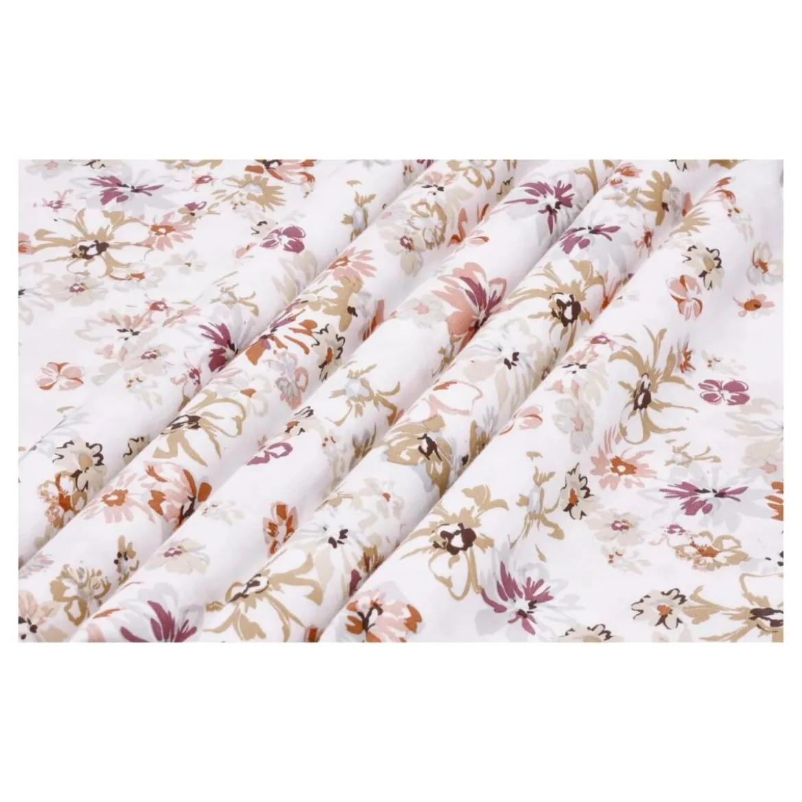 LIVARNO® Satin-Bettwäsche, 135 x 200 cm (Blumen/weiß) - B-Ware neuwertig