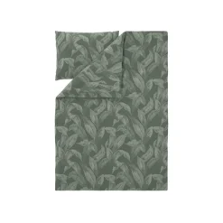 LIVARNO® Satin-Bettwäsche, 140 x 200 cm, 70 x 90 cm, grün - B-Ware neuwertig