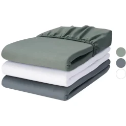 LIVARNO® Satin-Spannbettlaken, 140-160 x 200 cm - B-Ware