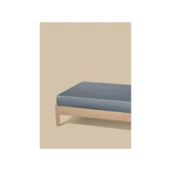 LIVARNO® Satin-Spannbettlaken, 90-100 x 200 cm, dunkelgrau - B-Ware neuwertig
