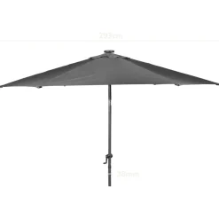 LIVARNO® Sonnenschirm mit Solar-LED-Beleuchtung - B-Ware sehr gut