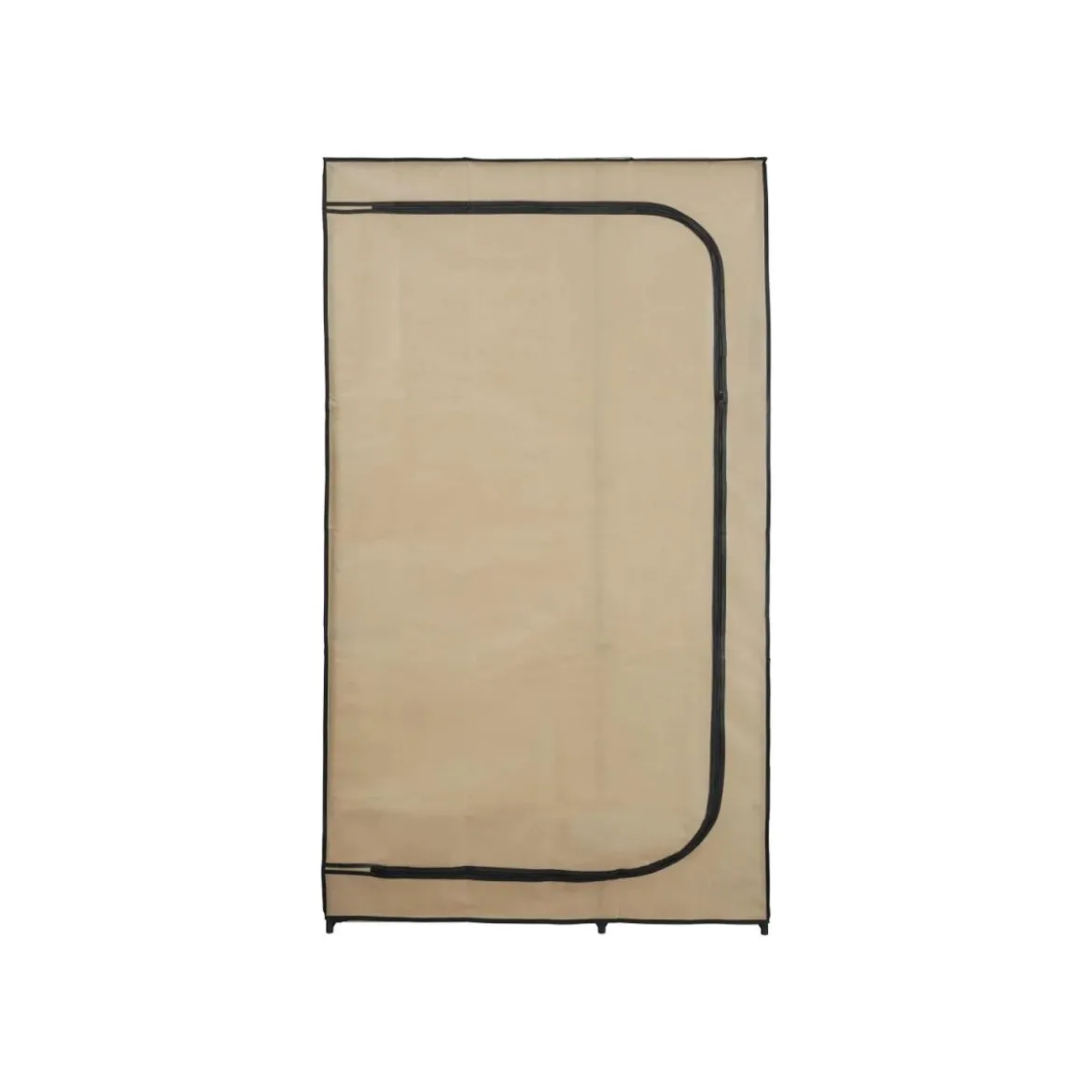 LIVARNO® Textilkleiderschrank, anthrazit, beige - B-Ware