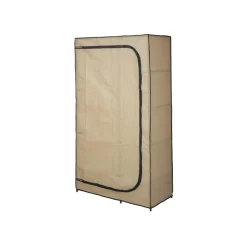 LIVARNO® Textilkleiderschrank, anthrazit, beige - B-Ware