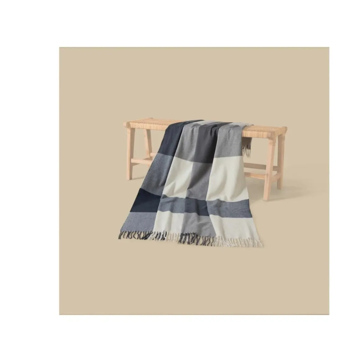 LIVARNO® Wohndecke, 130 x 170 cm, grau - B-Ware neuwertig