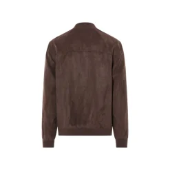 LIVERGY® Herren-Blouson, in Wildlederoptik, XL, braun - B-Ware neuwertig