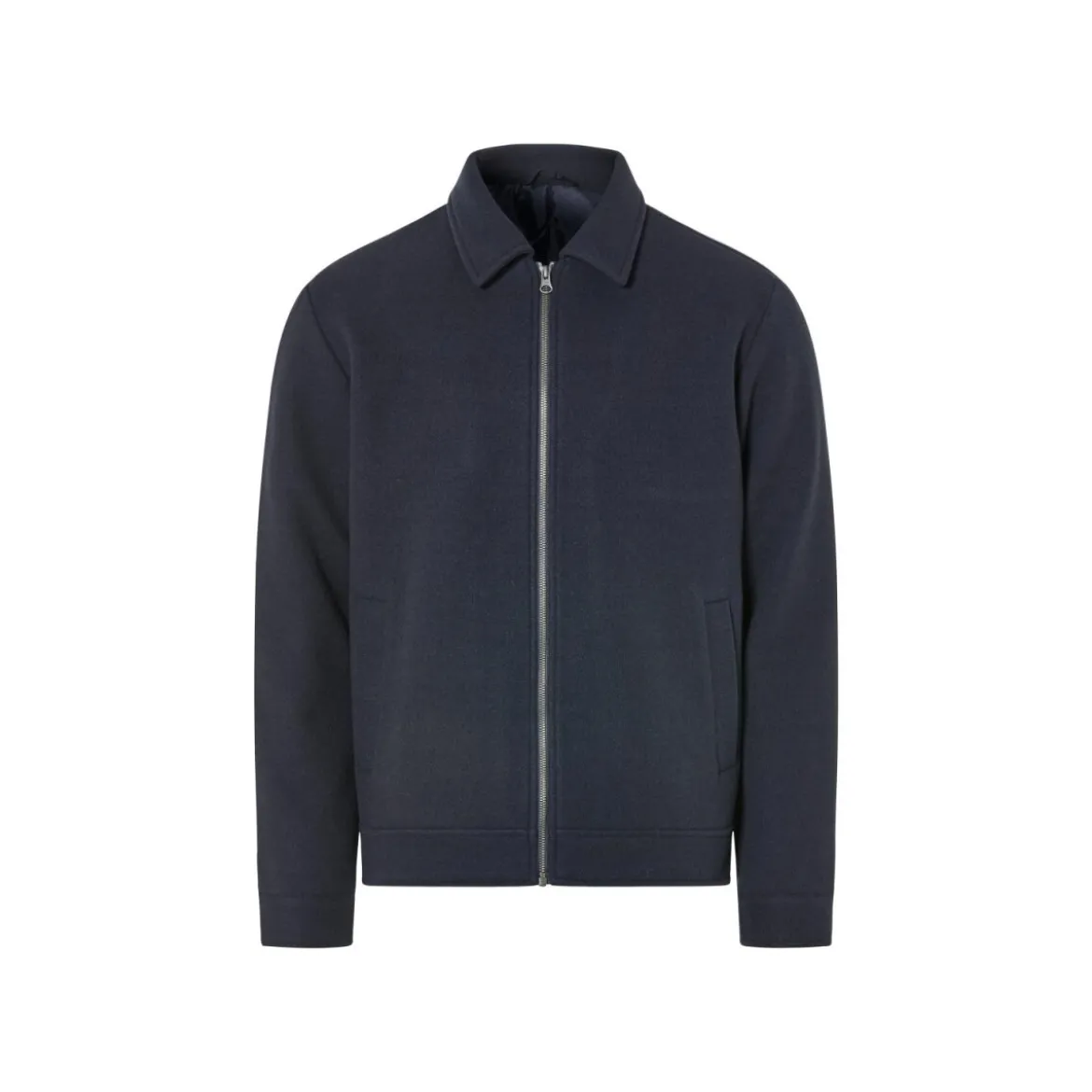 LIVERGY® Herren Jacke mit Kentkragen, in Wolloptik (Marine, S(44/46)) - B-Ware neuwertig