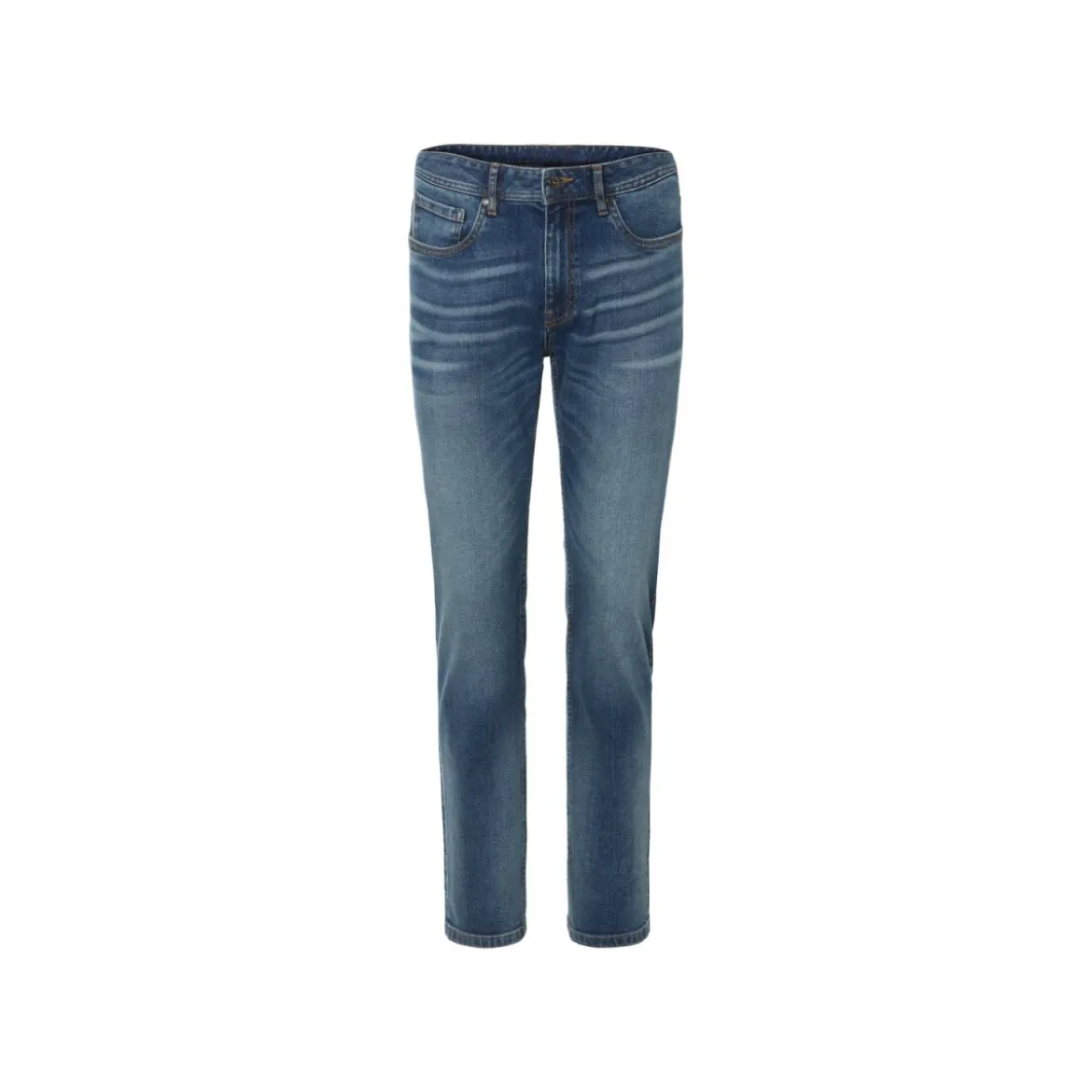 LIVERGY® Herren Jeans, Slim Fit, normale Leibhöhe (Blau, 52 (36/32)) - B-Ware neuwertig