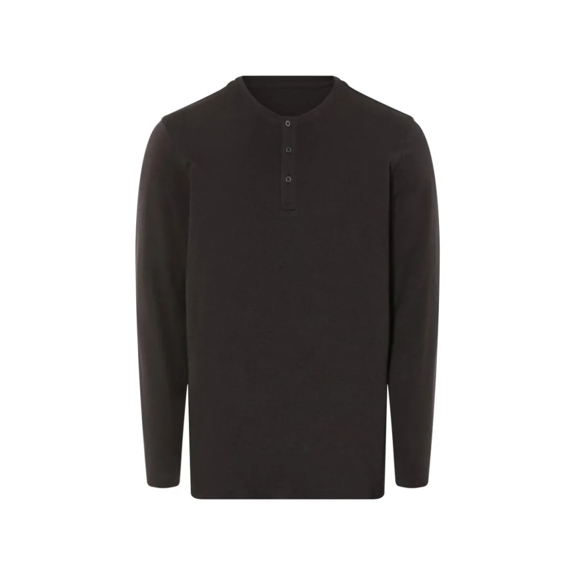 LIVERGY® Herren Langarmshirt, körpernah geschnitten, M, schwarz - B-Ware neuwertig