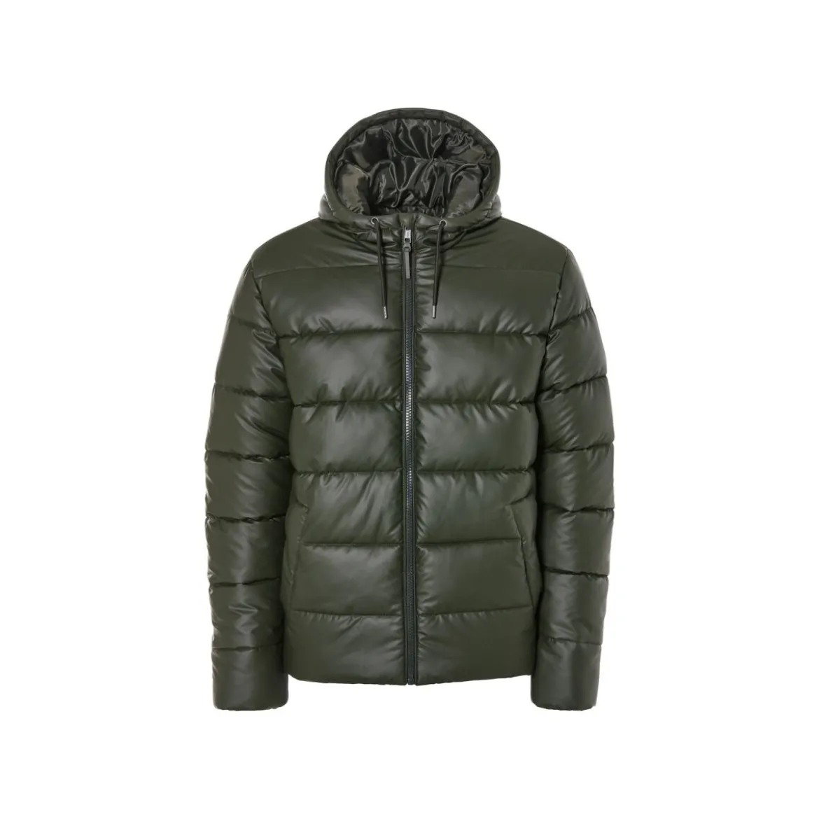 LIVERGY® Herren Steppjacke, Kapuze mit Kordelzug (khaki, L(52/54)) - B-Ware neuwertig