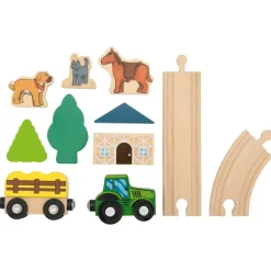 LUPILU® Bahnset Bauernhof / Prinzessin / Feuerwehr / Polizei (Countryside) - B-Ware sehr gut