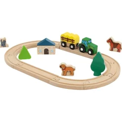 LUPILU® Bahnset Bauernhof / Prinzessin / Feuerwehr / Polizei (Countryside) - B-Ware sehr gut