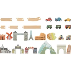 lupilu® Holzeisenbahn-Set, Europareise - B-Ware sehr gut
