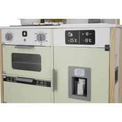 LUPILU® Holz-Küche, 3-fach höhenverstellbar, mit bespielbarer Rückseite - B-Ware